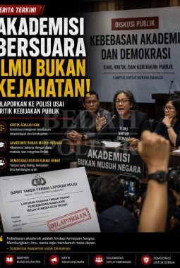 SEJUMLAH AKADEMISI DILAPORKAN USAI KRITIK PEMERINTAH, RUANG KEBEBASAN BERPENDAPAT DISOROT