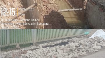 VIRAL ! Drainase Diduga Asal Jadi, Warga Soroti Proyek PU PR PSDA di Sematang Borang