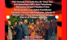 Polsek Ilir Timur II Bersinergi dengan Pemuda Pancasila Gelar Giat Sabuk Kamtibmas di Palembang